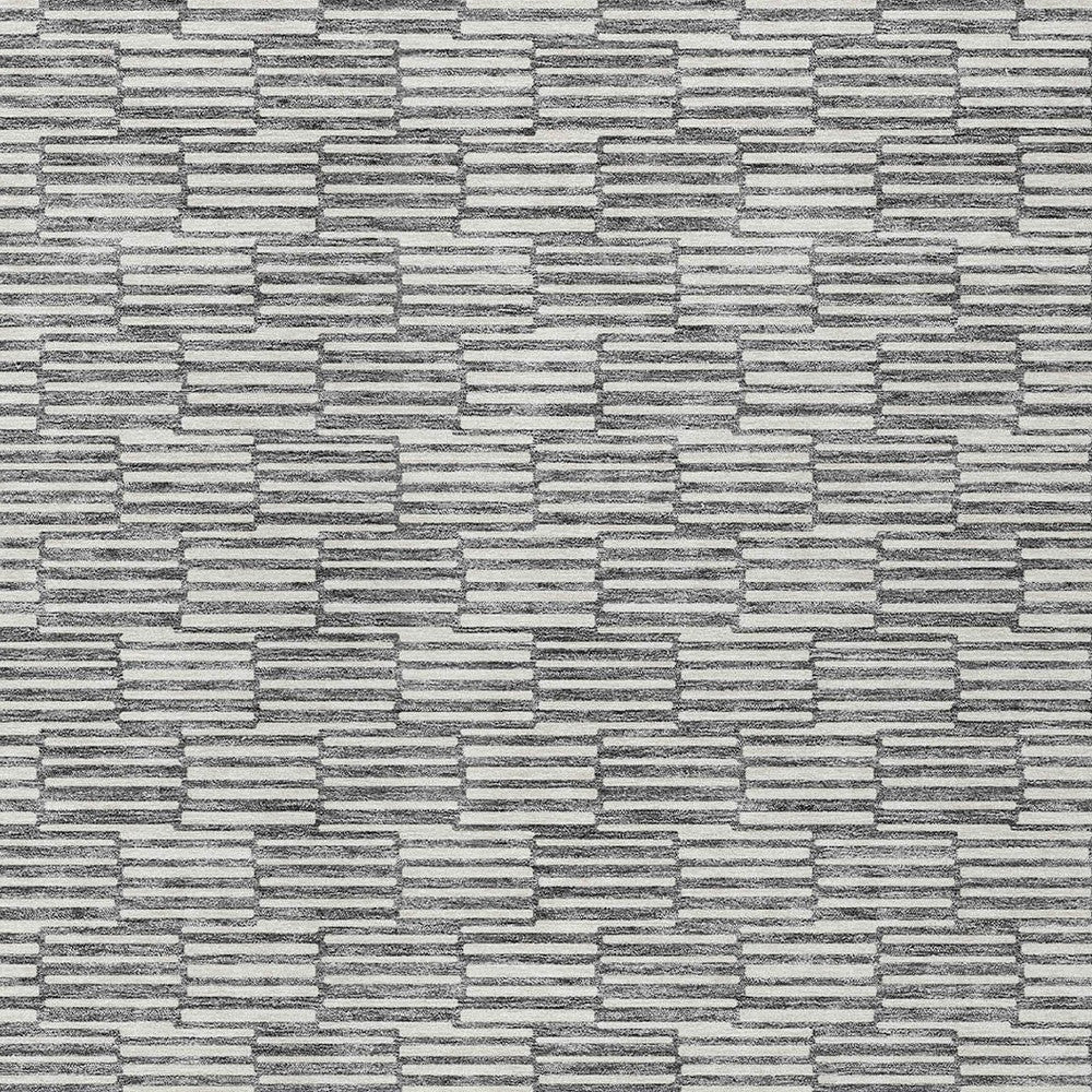 Tabselect Home Line 8' X 10' Gray And Ivory Geometric Washable Indoor Outdoor Area Rug