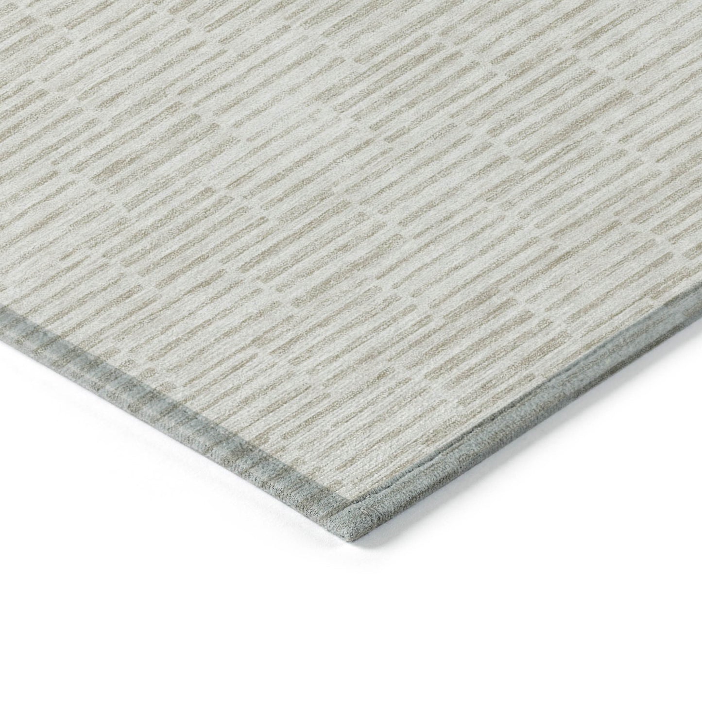 Tabselect Home Line 5' X 8' Ivory And Beige Geometric Washable Indoor Outdoor Area Rug