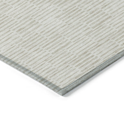 Tabselect Home Line 8' X 10' Ivory And Beige Geometric Washable Indoor Outdoor Area Rug