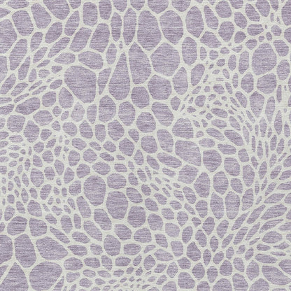 Tabselect Home Line 8' X 10' Lilac And Ivory Geometric Washable Indoor Outdoor Area Rug