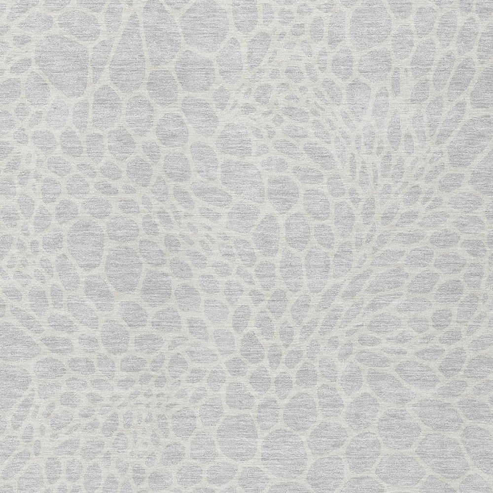 Tabselect Home Line 5' X 8' Silver And Gray Geometric Washable Indoor Outdoor Area Rug