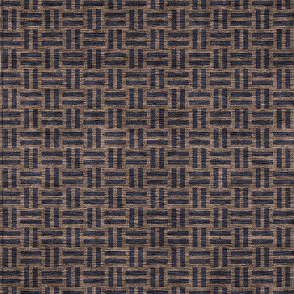Tabselect Home Line 5' X 8' Chocolate And Black Geometric Washable Indoor Outdoor Area Rug
