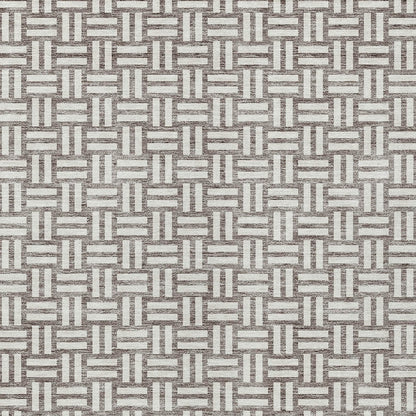 Tabselect Home Line 8' X 10' Taupe And Gray Geometric Washable Indoor Outdoor Area Rug