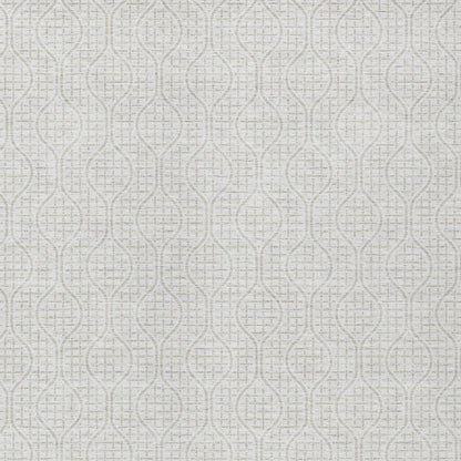 Tabselect Home Line 8' X 10' Ivory And Beige Geometric Washable Indoor Outdoor Area Rug