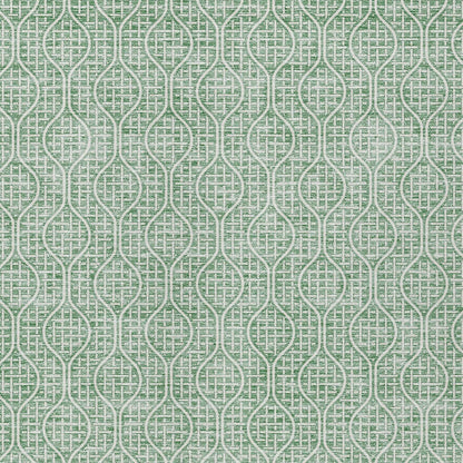Tabselect Home Line 5' X 8' Sage And Gray Geometric Washable Indoor Outdoor Area Rug