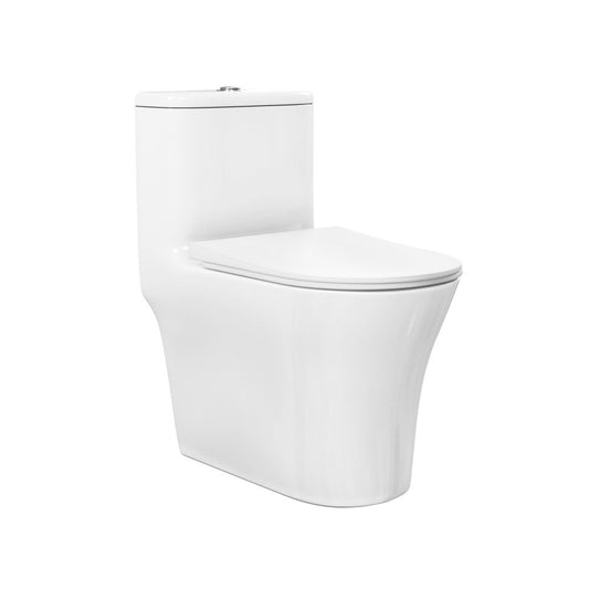 Swiss Madison TWISTER Dual Flush, Cascade One-Piece Compact Toilet, 1.1/1.6 GPF