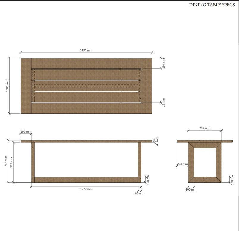 Anderson Teak Smyrna Dining Table