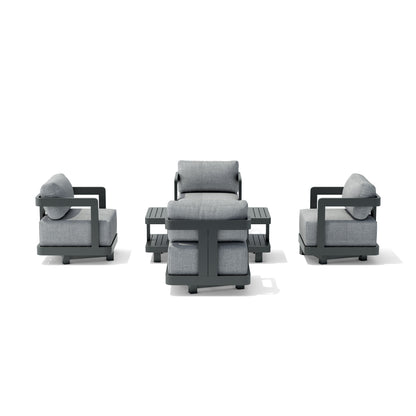 Anderson Teak SET-904-AL 5-pc Granada Aluminum Deep Seating