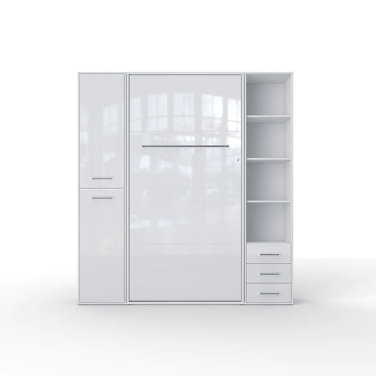 Maxima House Invento Vertical Wall Bed, Murphy Bed With Cabinets