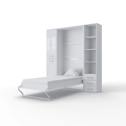 Maxima House Invento Vertical Wall Bed, Murphy Bed With Cabinets