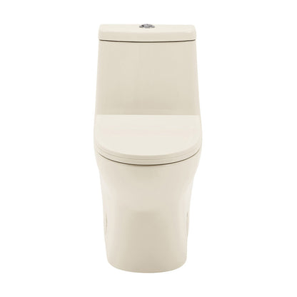 Swiss Madison Ivy One Piece Toilet Dual Vortex Flush 1.1/1.6 gpf in Bisque