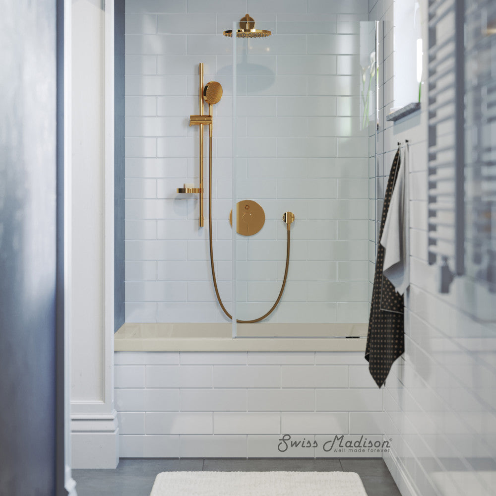 Swiss Madison Voltaire 48" x 32" Left-Hand Drain Alcove Bathtub in Bisque