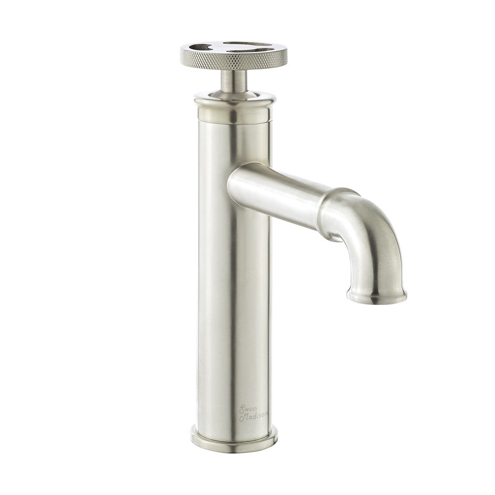 Swiss Madison Avallon Single Hole, Single-Handle Wheel, Bathroom Faucet in Brushed Nickel