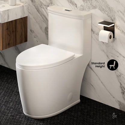 Swiss Madison Beau One-Piece Elongated Toilet Dual-Flush 1.1/1.6 gpf