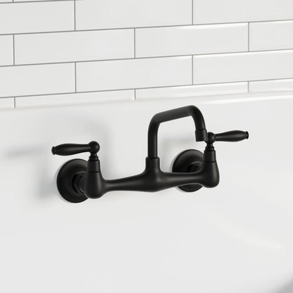 Swiss Madison Loire Wall-Mounted Faucet in Matte Black