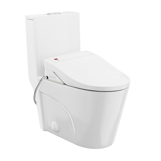 Swiss Madison St. Tropez One-Piece Elongated Toilet Vortex Dual-Flush 1.1/1.6 gpf with Smart Seat Bidet Option 2