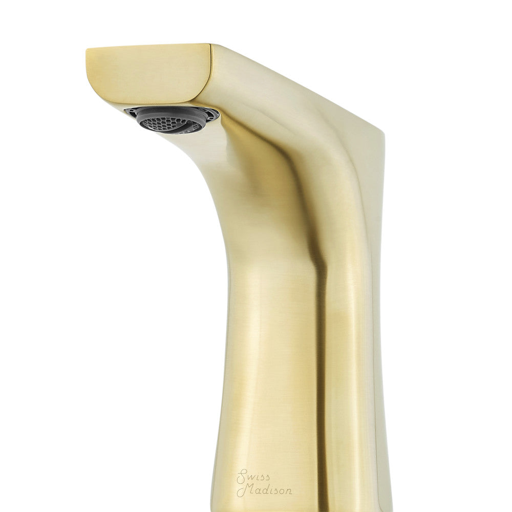Swiss Madison Monaco 8 in. Widespread, 2-Handle, Bathroom Faucet in Brushed Gold