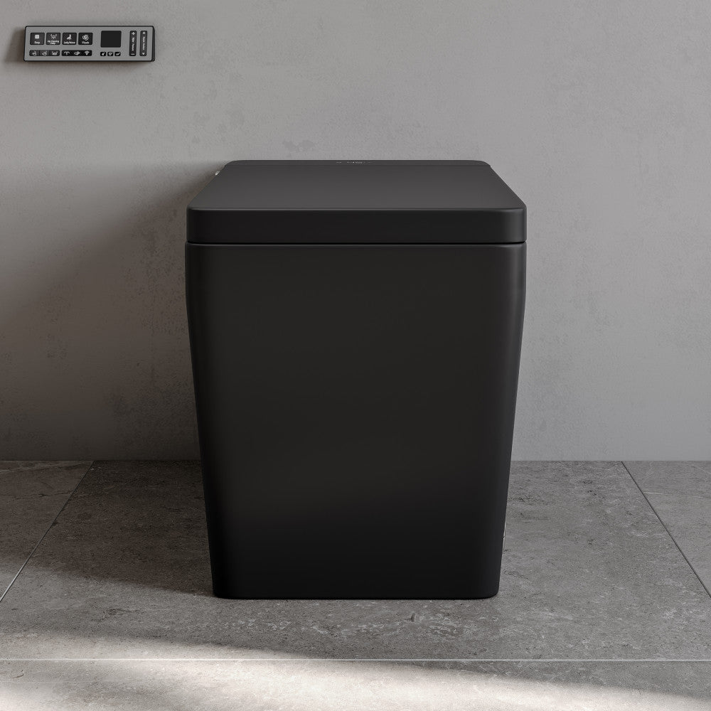 Swiss Madison Concorde One Piece Smart Toilet 1.28 GPF in Matte Black with Heated Bidet, Air Drying, Night Light, Foot Sensor
