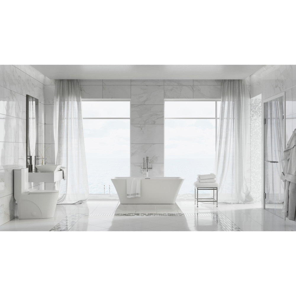 Swiss Madison St. Tropez 60" Freestanding Bathtub