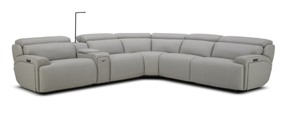 J&M Furniture 6095B Sectional Color U756043 in Grey