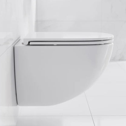 Swiss Madison Swiss Madison Well Made Forever SM-WK449-01W - St. Tropez Wall Hung Toilet Bundle, Glossy White