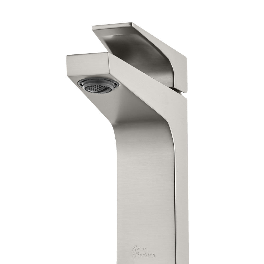 Swiss Madison Voltaire Single Hole, Single-Handle, Bathroom Faucet in Brushed Nickel