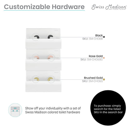 Swiss Madison Carre Wall-Hung Elongated Toilet Bowl