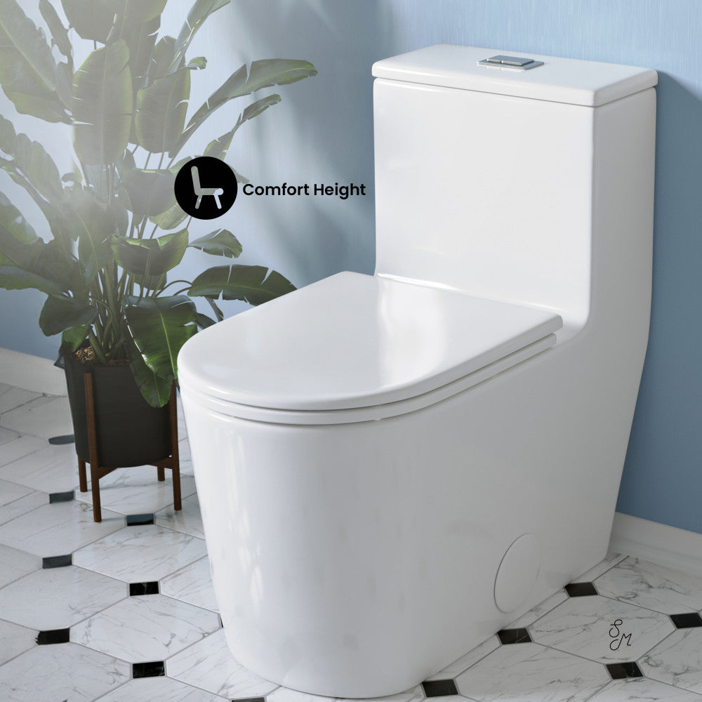 Swiss Madison Liberte One-Piece Elongated Toilet Dual-Flush 1.1/1.6 gpf