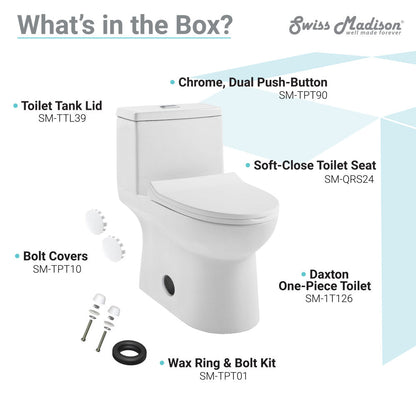 Swiss Madison Daxton One-Piece Elongated Dual-Flush Toilet 1.1/1.6 gpf