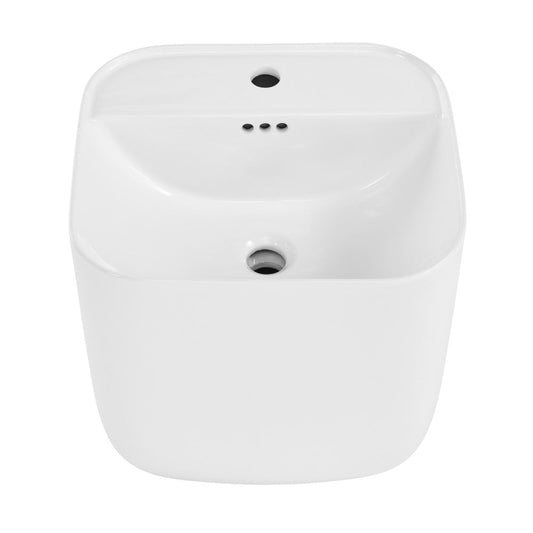Swiss Madison Carre 17.5" Wall-Mount Bathroom Sink