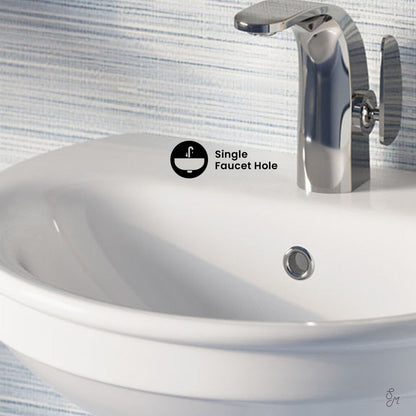 Swiss Madison Santorini Two-Piece Pedestal Sink