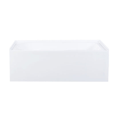 Swiss Madison Voltaire 60" x 30" Left-Hand Drain Alcove Bathtub with Apron and Armrest
