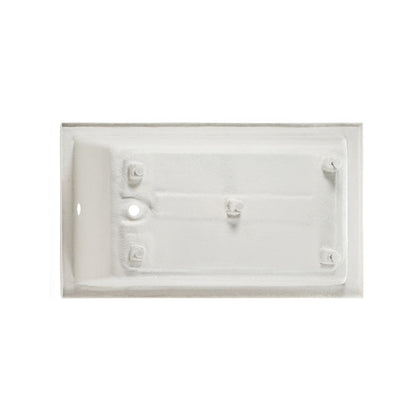 Swiss Madison Voltaire 54 x 30 Left Drain Soaking Alcove Bathtub in Glossy White