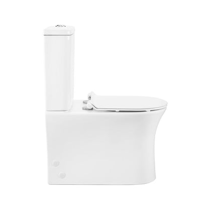 Swiss Madison Calice Two-Piece Elongated Rear Outlet Toilet Dual-Flush 1.1/1.6 gpf