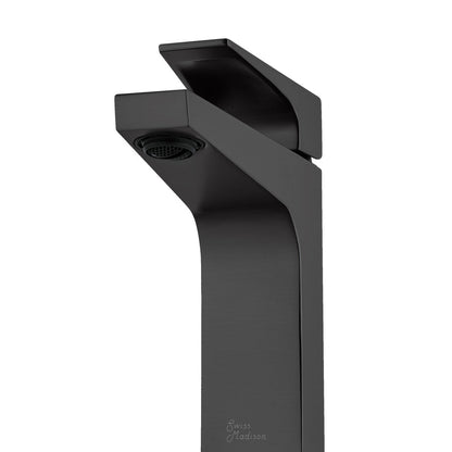Swiss Madison Voltaire Single Hole, Single-Handle, Bathroom Faucet in Matte Black