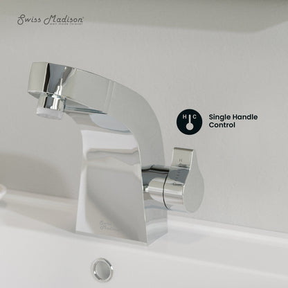 Swiss Madison Virage 7 Single Handle, Bathroom Faucet in Chrome