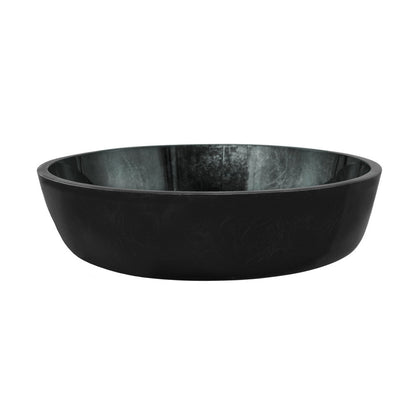 Swiss Madison Avallon 16.5 " Round Glass Vessel Sink, Black