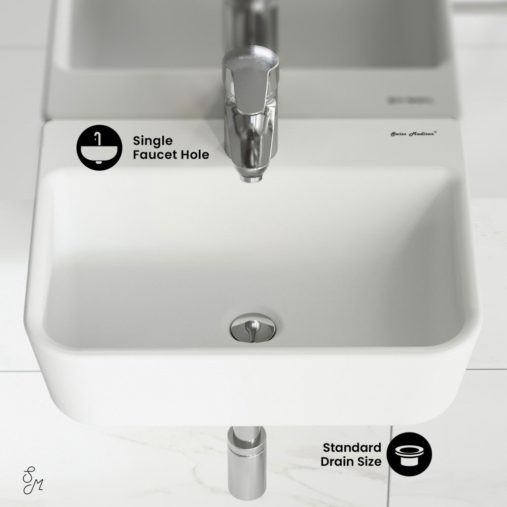 Swiss Madison St. Tropez Wall Mount Sink