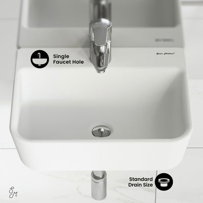 Swiss Madison St. Tropez Wall Mount Sink
