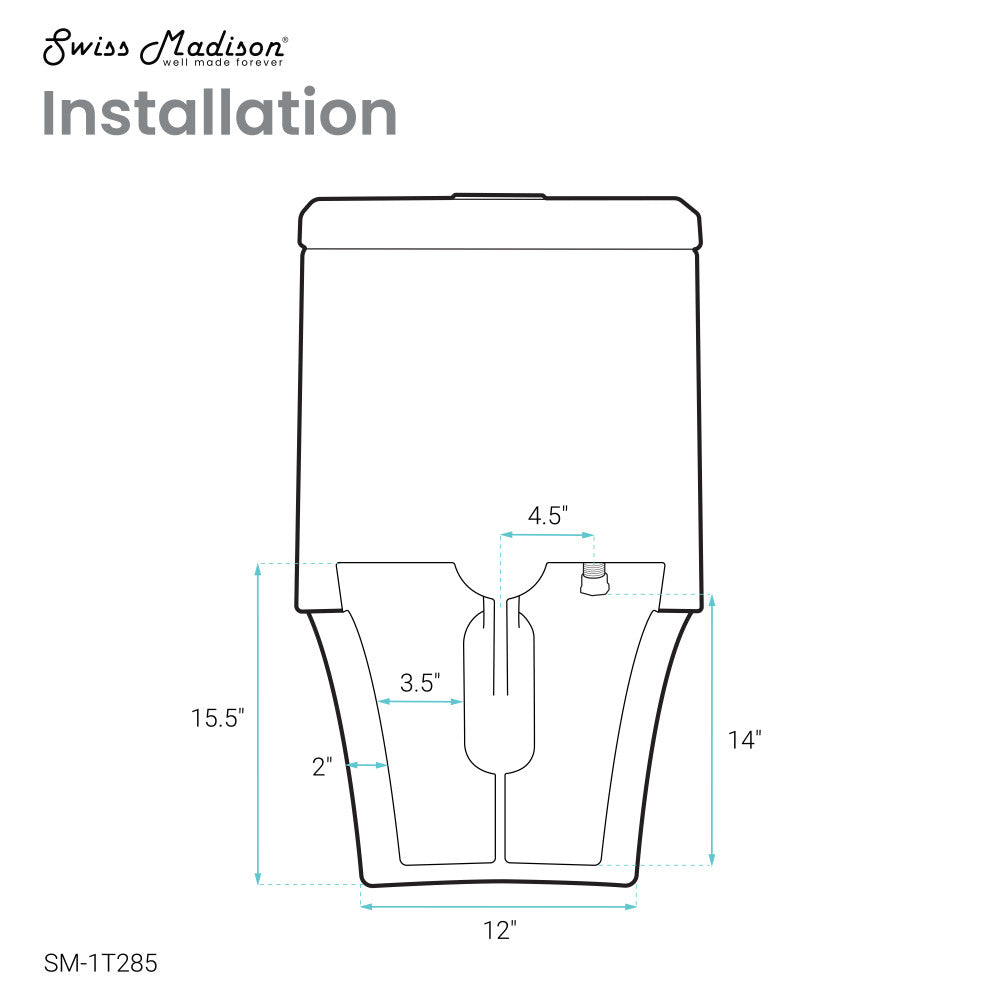 Swiss Madison Hugo One Piece Elongated Dual Flush Toilet 1.1 / 1.6 gpf