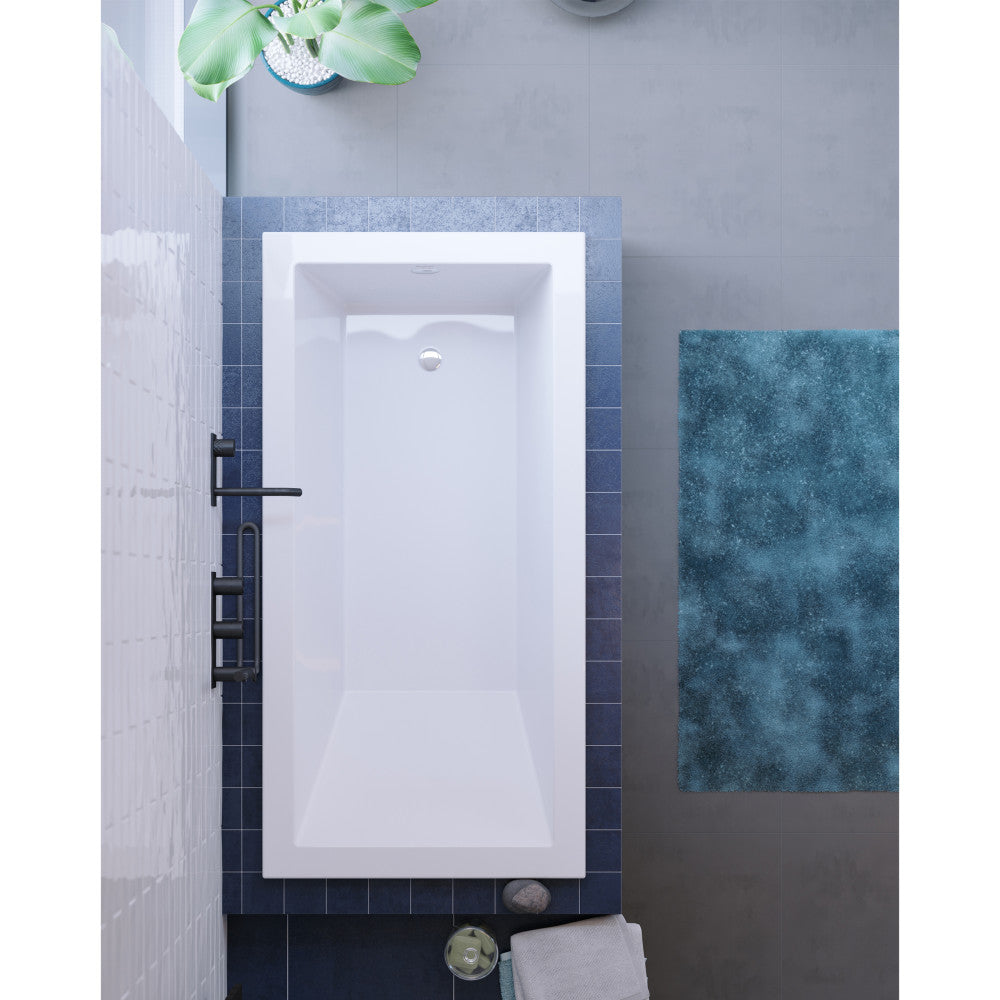 Swiss Madison Voltaire 60" x 36" Reversible Drain Drop-In Bathtub