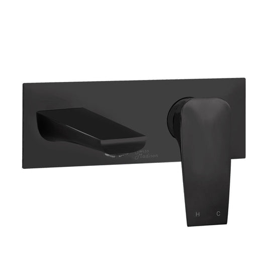 Swiss Madison Monaco Single-Handle, Wall-Mount, Bathroom Faucet in Matte Black