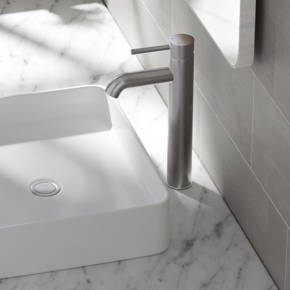 Swiss Madison Ivy Single Hole, Single-Handle, High Arc Bathroom Faucet in Brushed Nickel