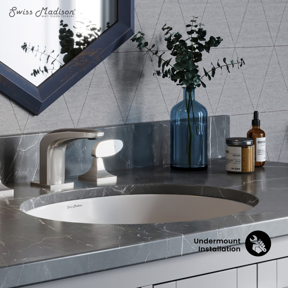 Swiss Madison Plaisir 16.5 Oval Under-Mount Bathroom Sink