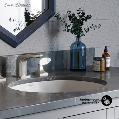 Swiss Madison Plaisir 16.5 Oval Under-Mount Bathroom Sink