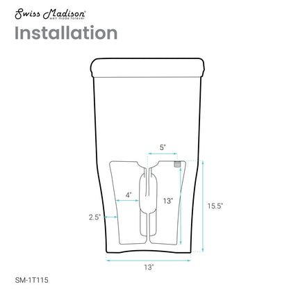 Swiss Madison Beau One-Piece Elongated Toilet Dual-Flush 1.1/1.6 gpf