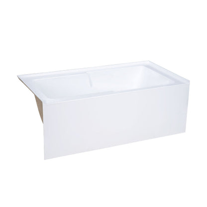 Swiss Madison Voltaire 60" x 32" Left-Hand Drain Alcove Bathtub with Apron and Armrest