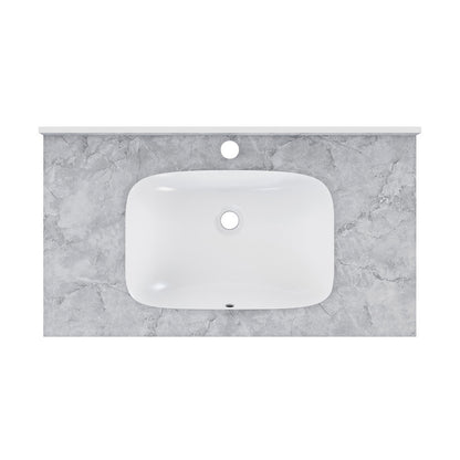 Swiss Madison Avancer 36'' Wall Mount Sink In Storm Grey