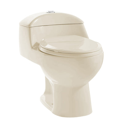 Swiss Madison Chateau One-Piece Elongated Dual-Flush Toilet in Bisque 1.1/1.6 gpf