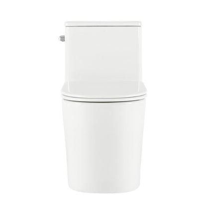 Swiss Madison Liberte One-Piece 12" Rough-in 1.28 GPF Left-Hand Flush Elongated ADA Toilet in Glossy White